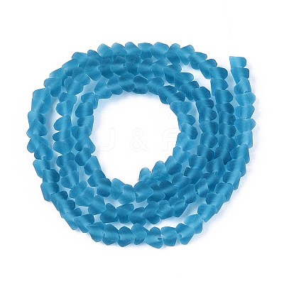 Frosted Transparent Glass Beads Strands LS-GLAA-N016-4mm-28-1