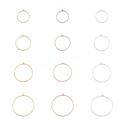 Brass Wine Glass Charm Rings KK-CD0001-05-1
