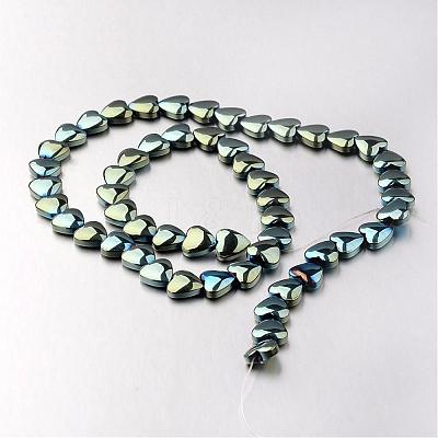 Electroplate Non-magnetic Synthetic Hematite Bead Strands G-F300-22B-07-1