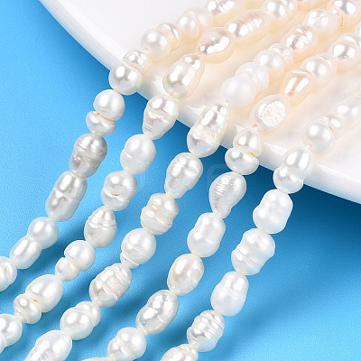 Natural Cultured Freshwater Pearl Beads Strands PEAR-N012-04R-1