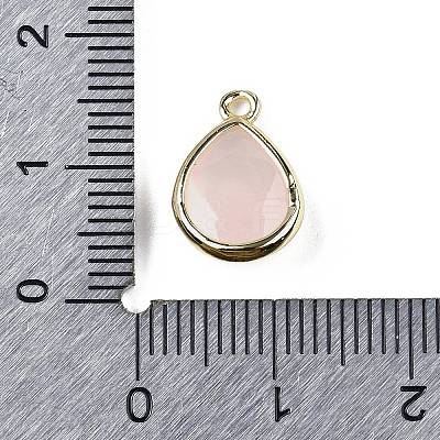 Natural Rose Quartz Faceted Pendants G-U019-05G-09-1