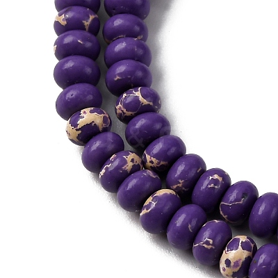 Dyed Synthetic Imperial Jasper Beads Strands G-F804-A01-01-1