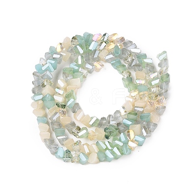 Electroplate Glass Beads Strands X-GLAA-T023-A17-03-1