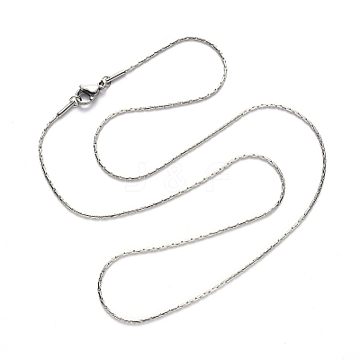 Non-Tarnish 304 Stainless Steel Boston Link Chain Necklace NJEW-S420-005B-P-1