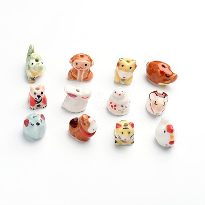 Handmade Porcelain Beads PORC-I008-M-1