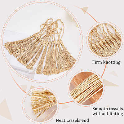 100Pcs Polyester Tassel Big Pendant Decorations FIND-SC0003-36C-1