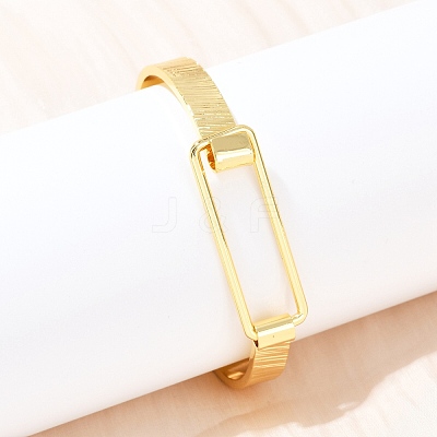 Elegant Brass Bangles for Women BJEW-C112-05G-1