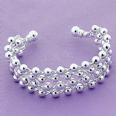 Brass Round Beaded Cuff Bangles for Women FS-WG6E9A6-01-1