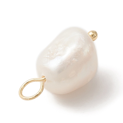 Natural Freshwater Pearl Pendants PALLOY-JF02153-01-1