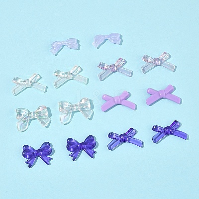 70Pcs 7 Styles Opaque & Transparent Acrylic Beads MACR-FS0002-15-1