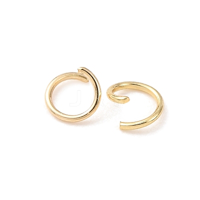 Brass Open Jump Rings KK-G604-08G-19-1