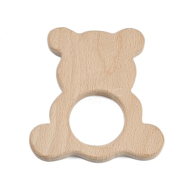 Natural Beech Wooden Baby Teething Toys WOOD-U003-14-1
