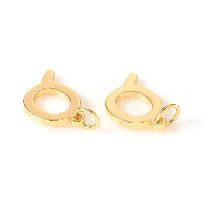 Brass Charms KK-I672-01Q-G-1