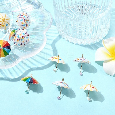 3Pcs 3 Colors Resin Pendants CRES-YW0002-77-1