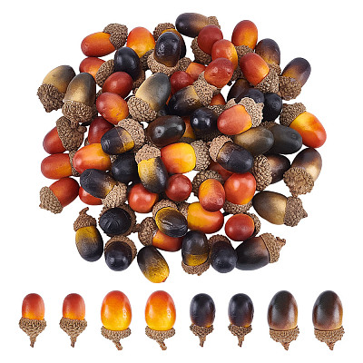 70Pcs 4 Styles Acorn Foam Artificial Fruit Model DJEW-DR0001-12-1