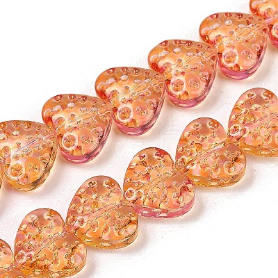 Transparent Glass Beads Strands GLAA-H038-01B-1