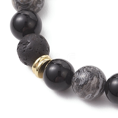 Natural Lava Rock BJEW-JB13014-1