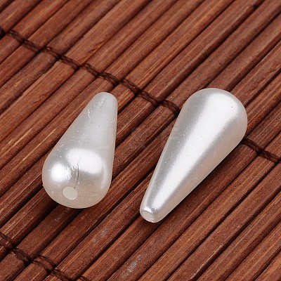 Teardrop Acrylic Imitation Pearl Beads OACR-O002-2777-1