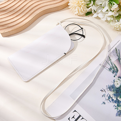 Rectangle PU Leather Eyelasses Case AJEW-WH20130-58C-1
