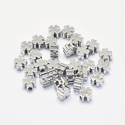 Long-Lasting Plated Brass Beads KK-K193-057P-NF-1