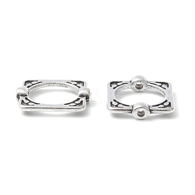 Tibetan Style Alloy Bead Frames X-TIBEB-6761-AS-FF-1