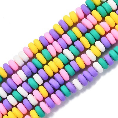 Handmade Polymer Clay Beads Strands CLAY-N008-008L-1