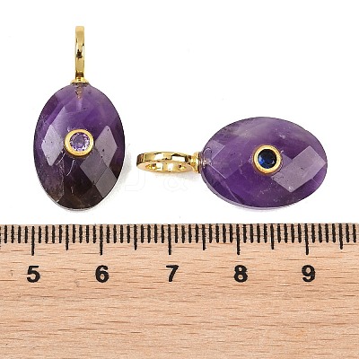 Natural Amethyst Pendants G-F837-05E-1