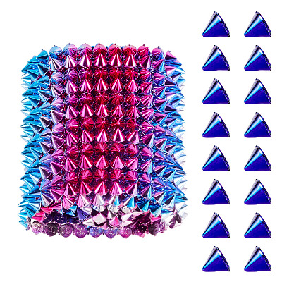 1 Yard 12-Row Resin Spike Stud Cone Flatback Punk Rock Trim Mesh Bead Craft FIND-TA0006-73C-1