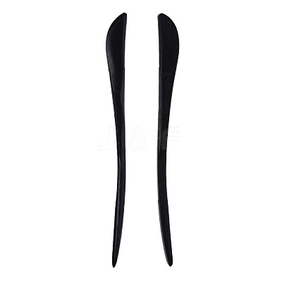 Vintage Schima Wood Hair Sticks Findings OHAR-N008-09-1