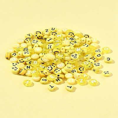200Pcs Opaque Acrylic Beads MACR-FS0001-87-1