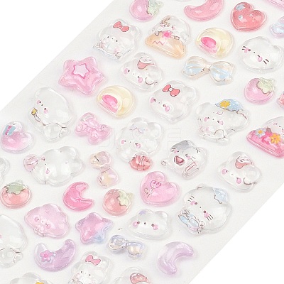 Epoxy Resin 3D Puffy Stickers DIY-G122-01L-1