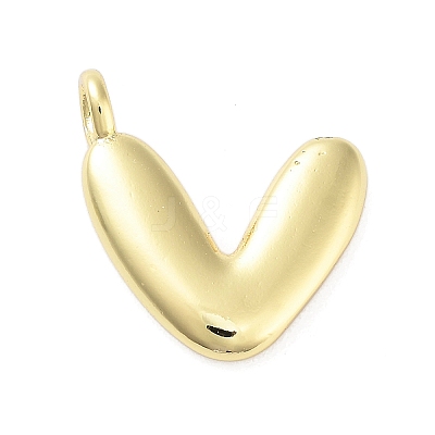 Rack Plating Brass Balloon Letter Pendants KK-C050-01G-V-1