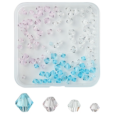 120Pcs 12 Styles Imitation Austrian Crystal Beads SWAR-YW0001-01-1