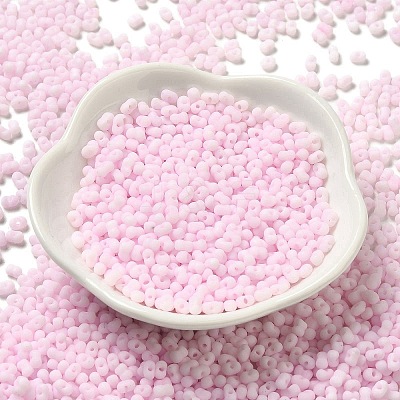 Glass Frosted Seed Beads SEED-K009-05B-02-1