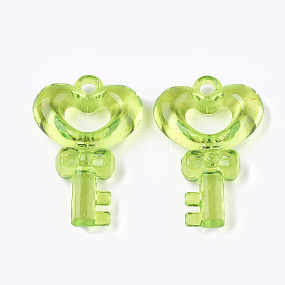 Transparent Acrylic Pendants TACR-S133-059B-1