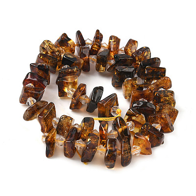 Natural Amber Beads Strands G-F802-A01-01-1