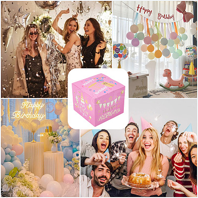 Happy Birthday Day Money Box for Cash Gift Pull DIY-WH200050-31E-1