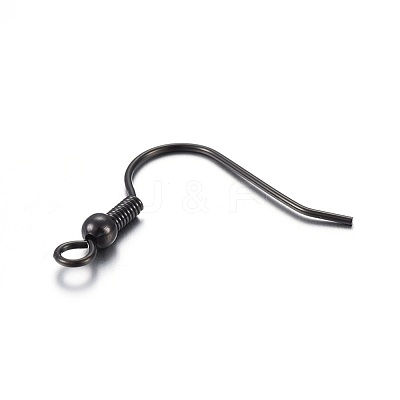 304 Stainless Steel Earring Hooks Ion Plating(IP) STAS-L211-16-B-1