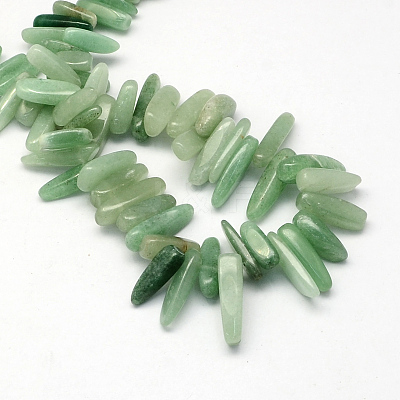 Natural Green Aventurine Stone Bead Strands G-R223-07-1