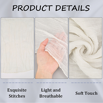 Wrinkled Polyester Dinner Cloth Napkins AJEW-WH20020-115E-1
