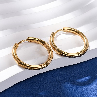 304 Stainless Steel Hoop Earrings EJEW-D331-09G-1