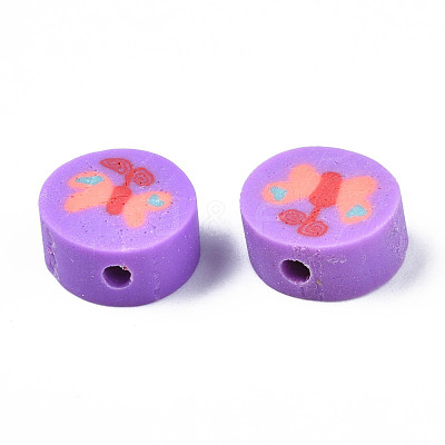 Handmade Polymer Clay Beads CLAY-N006-48-1