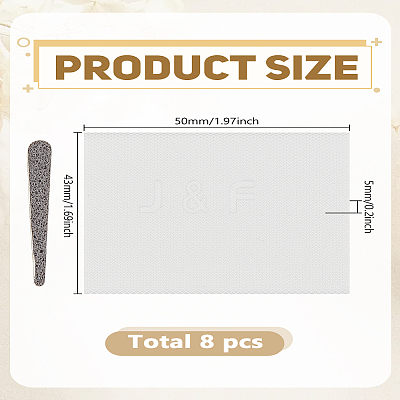 8Pcs PU & Foam Self-adhesive Sealing Strips AJEW-LP0001-46-1