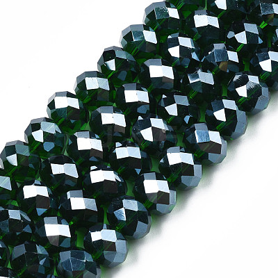 Glass Beads Strands GR12MMY-68L-1
