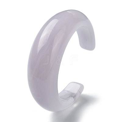 Plain Resin Cuff Bangles BJEW-B074-02B-1