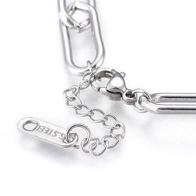 304 Stainless Steel Charm Bracelets BJEW-K219-04P-1
