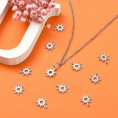 304 Stainless Steel Charms STAS-CJC0008-17P-1