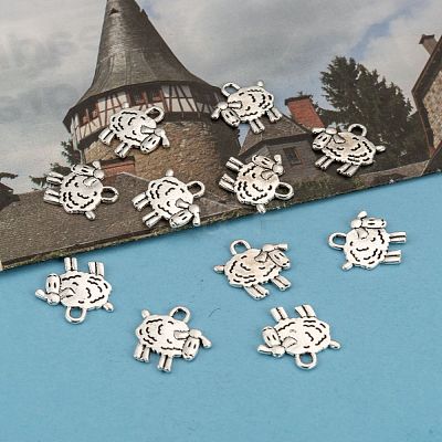 Tibetan Style Zinc Alloy Sheep Pendants PALLOY-F009-03-1