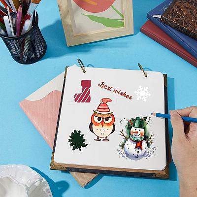 PVC Plastic Clear Stamps DIY-WH20037-007-1