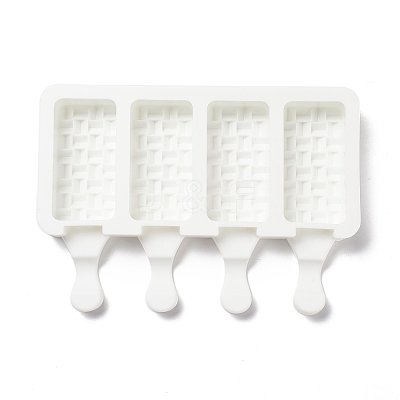 Food Grade DIY Rectangle Ice-cream Silicone Molds DIY-D062-05B-1